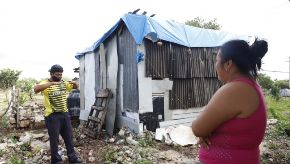 Vecinos de asentamientos del Sur de Mérida comentaron que el Sol calienta las láminas y es sofocante