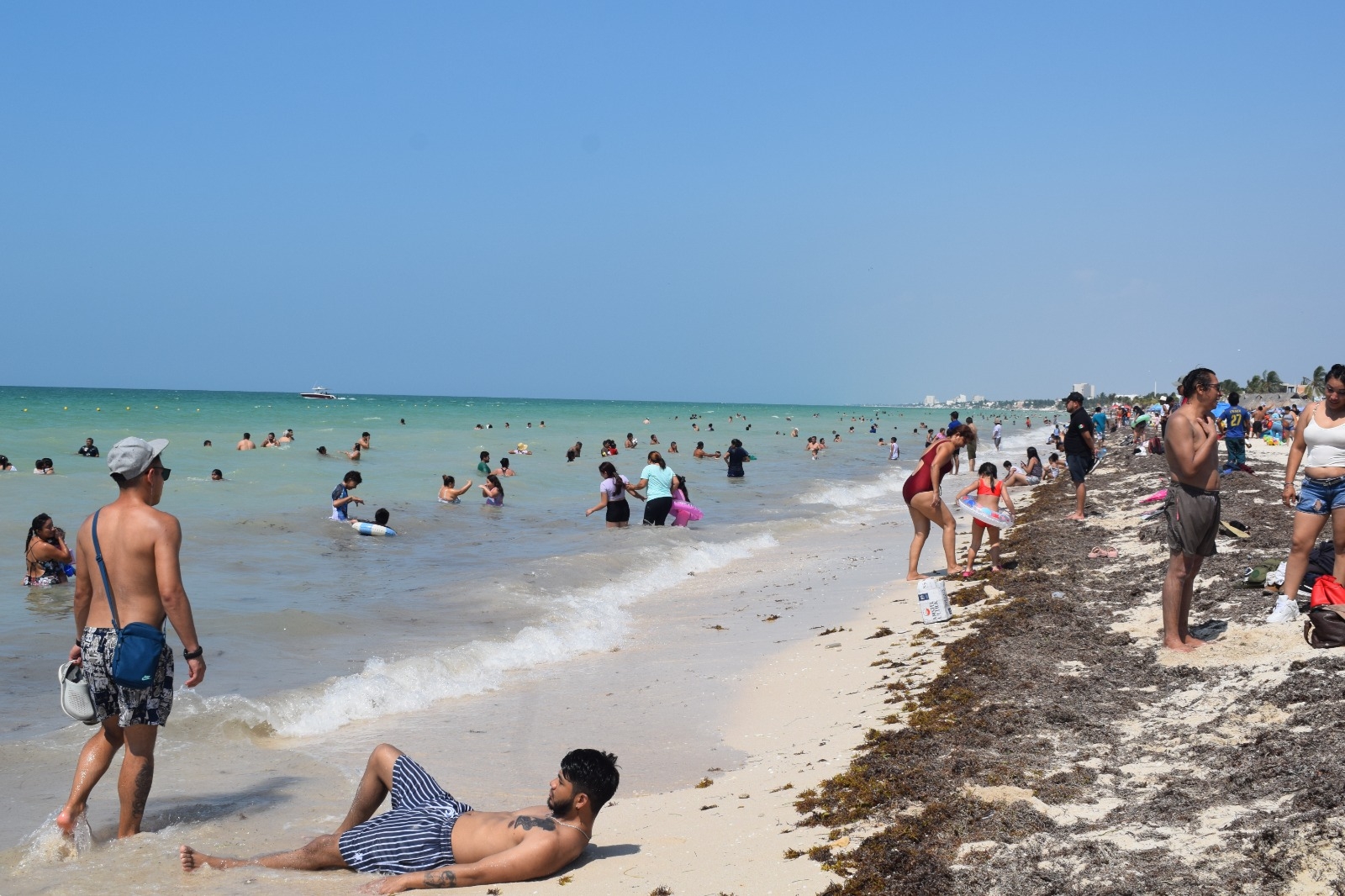 Así lucieron las playas de progreso este domingo