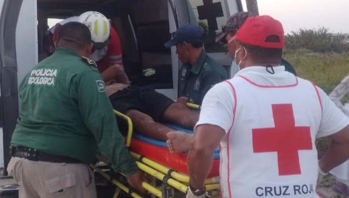 El joven sufrió lesiones en los omoplatos por la caída