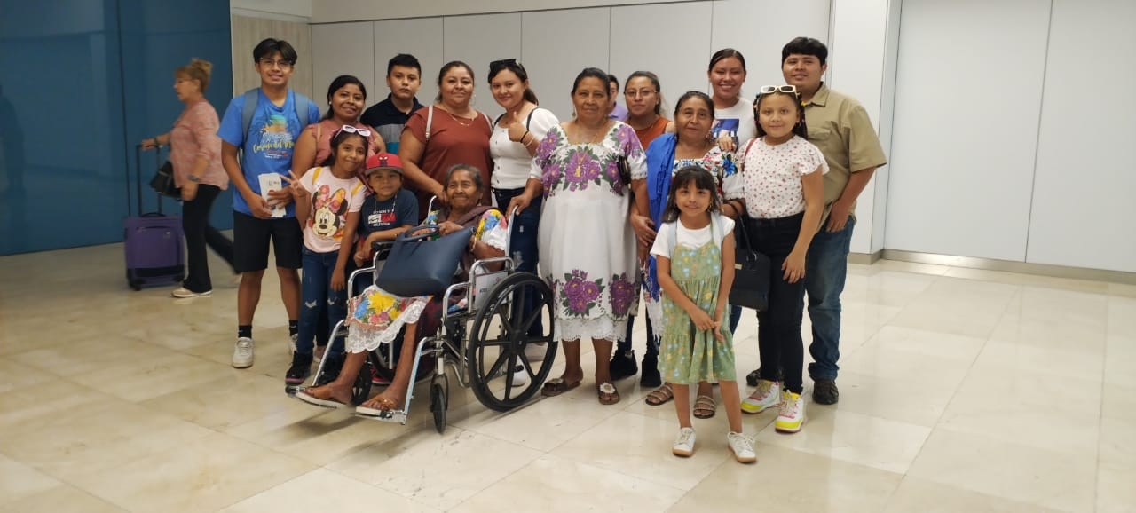 Es la quinta ocasión que la abuelita viaja a Estados Unidos