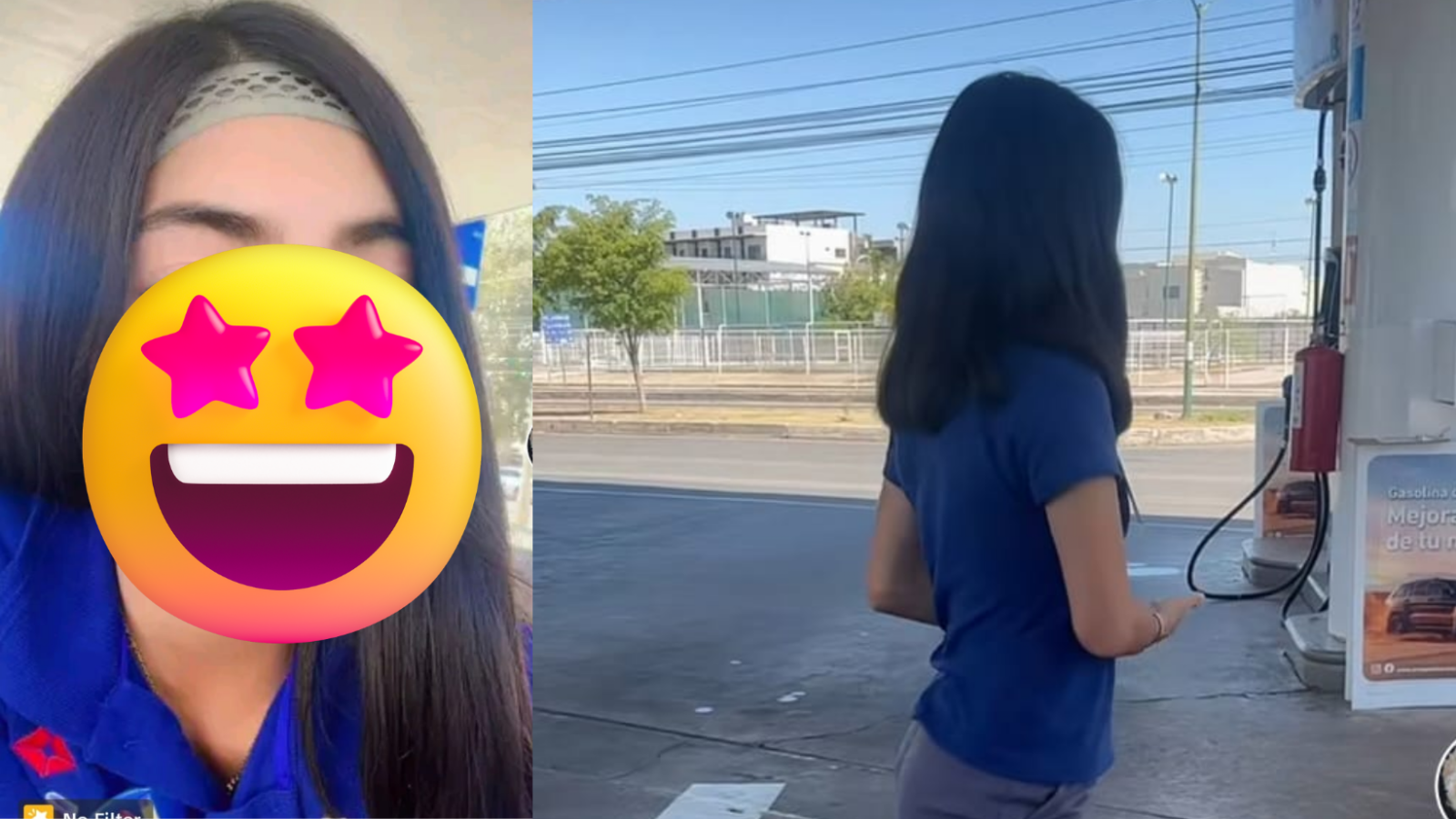 Empleada de gasolinera se hace viral en TikTok Empleada de gasolinera se hace viral en TikTok