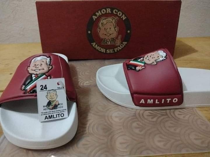 Estas son las nuevas sandalias de AMLO Estas son las nuevas sandalias de AMLO