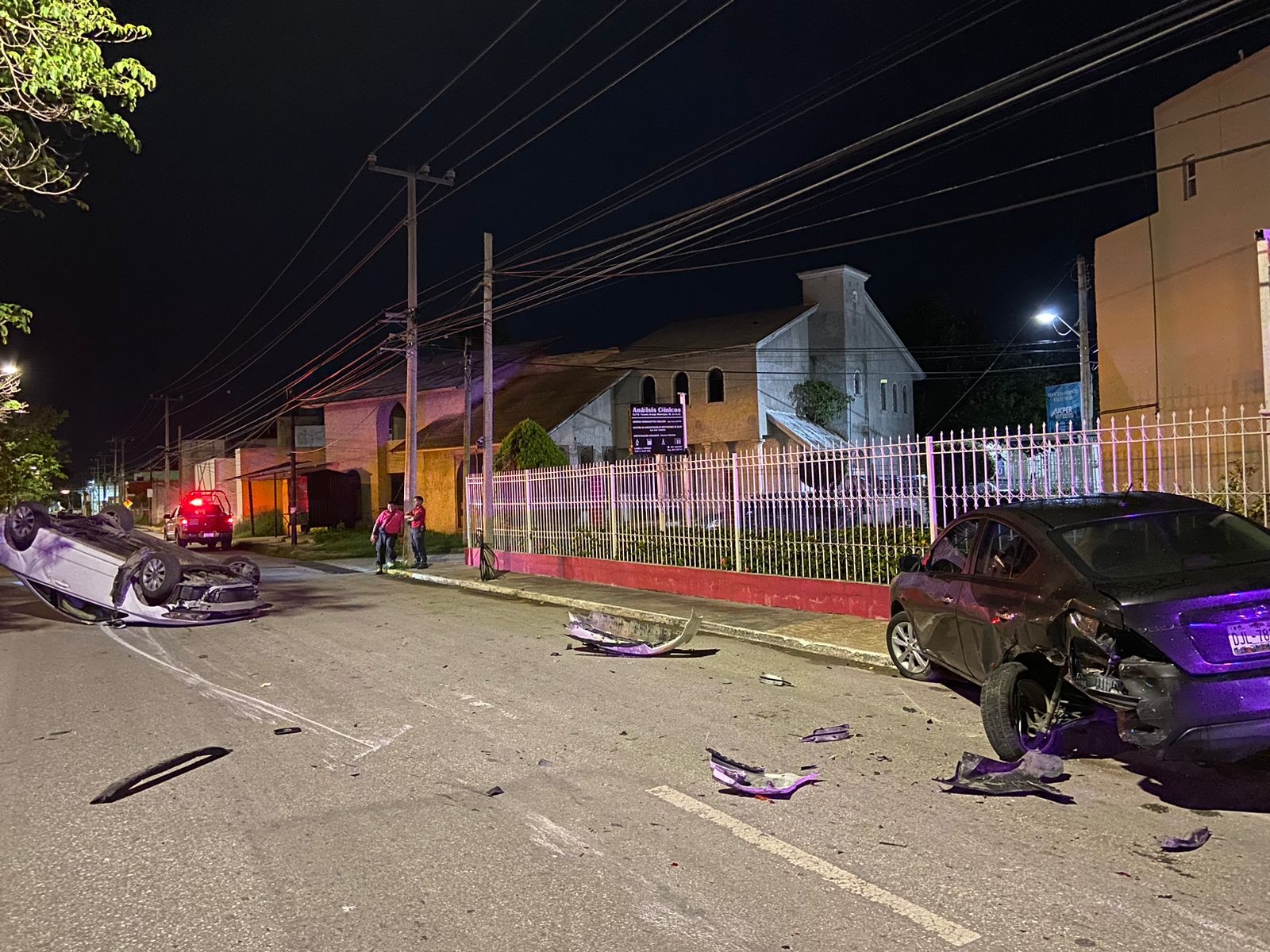 Tras causar los daños materiales el hombre de la tercera edad intentó huir