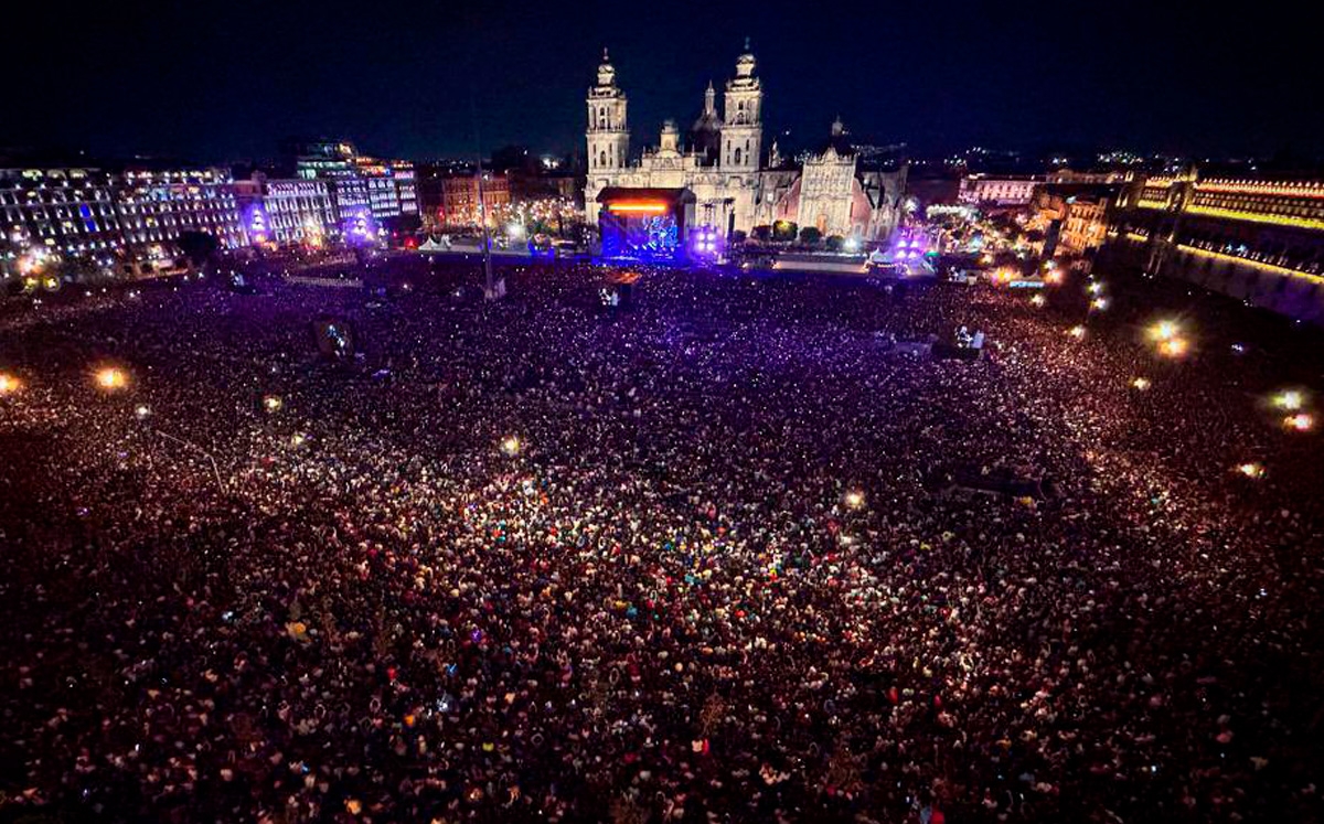 Los Fabulosos Cadillacs rompen récord con 300 mil personas en el Zócalo de la CDMX