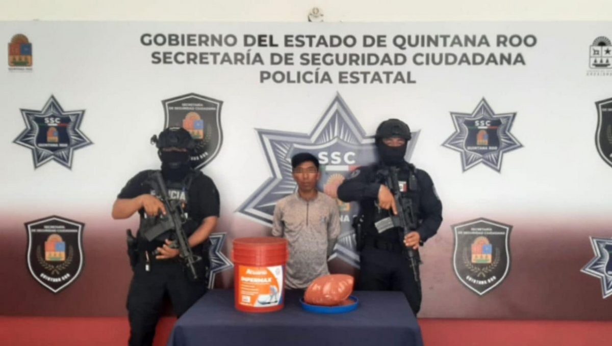 Noé “N” fue interceptado en uno de los filtros por un elemento de la Unidad Canina Noé “N” fue interceptado en uno de los filtros por un elemento de la Unidad Canina