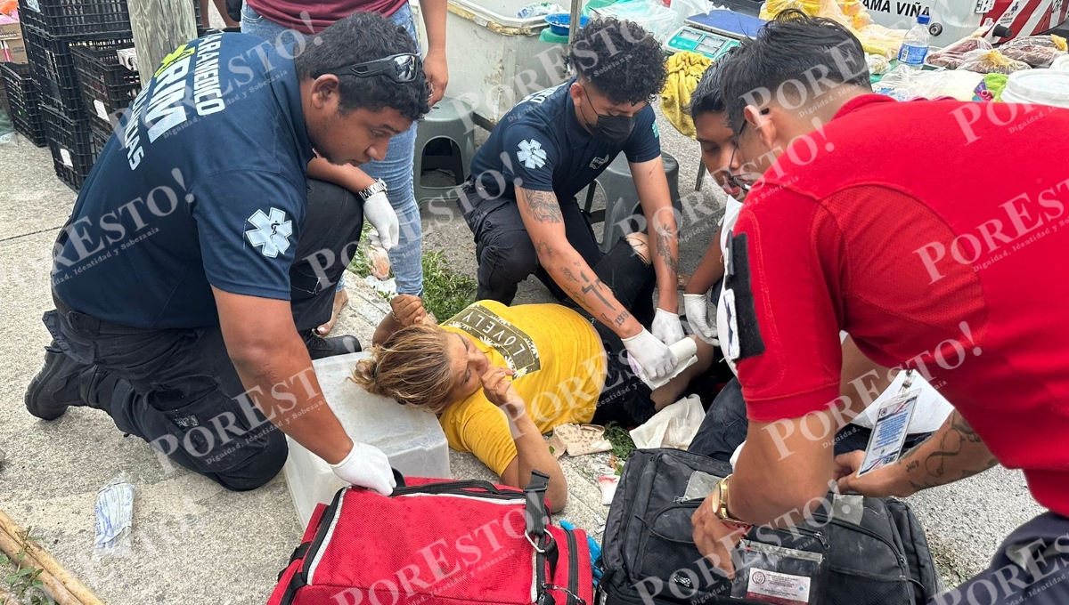 Balean a cuatro personas en un tianguis de Cancún: VIDEO