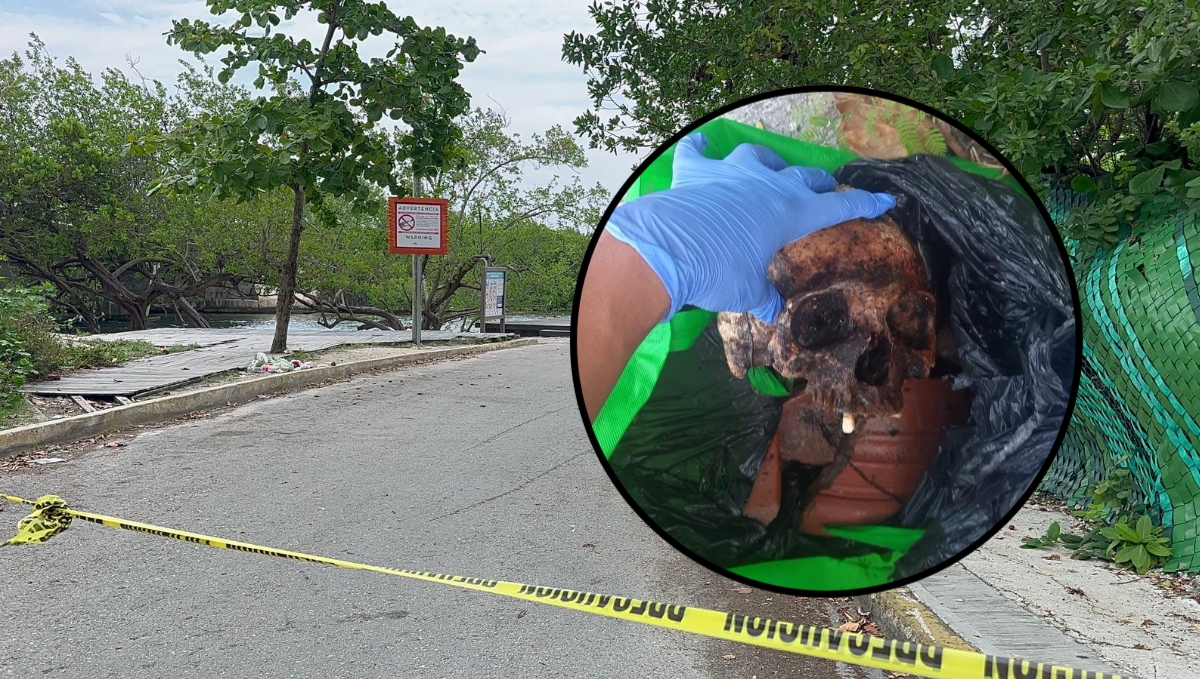 La cabeza fue hallada dentro de una bolsa negra