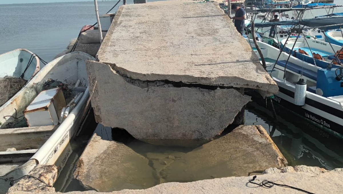 De acuerdo con el Coordinador de Pesca municipal, este incidente afecta a siete cooperativas pesqueras de Chiquilá, pues hoy comienza la temporada de langosta
