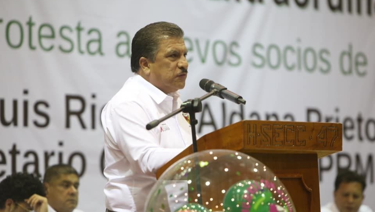 El líder sindical fue detenido en el aeropuerto de Ciudad del Carmen