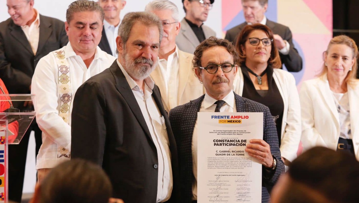 Gabriel Quadri fue uno de los 13 aspirantes elegidos por el Frente Amplio por México Gabriel Quadri fue uno de los 13 aspirantes elegidos por el Frente Amplio por México