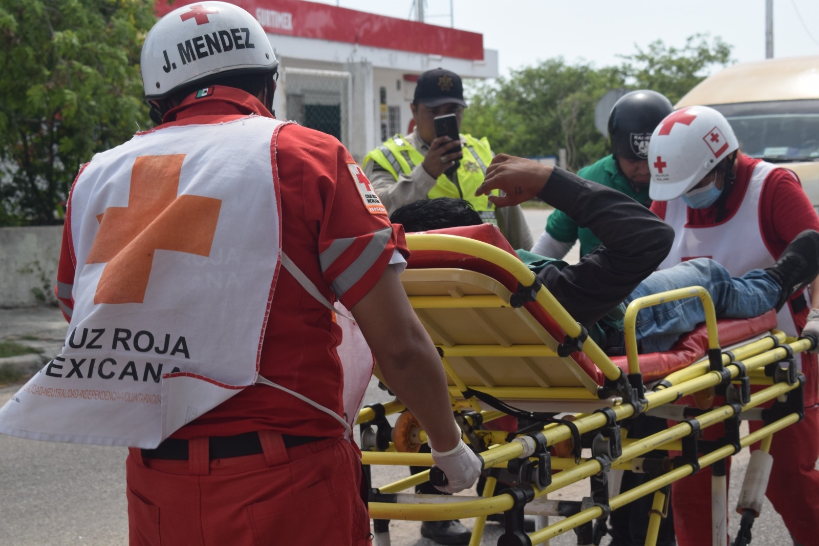 El motociclista fue trasladado a un hospital de Progreso