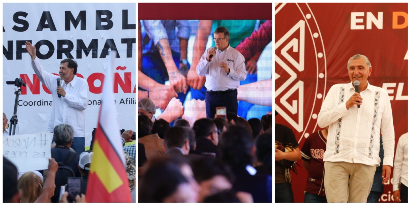 ¡Sigue el recorrido de las ‘corcholatas’ de Morena! Los aspirantes buscan liderar la Coordinación de la Defensa de la Cuarta Transformación, ¡Sigue el recorrido de las ‘corcholatas’ de Morena! Los aspirantes buscan liderar la Coordinación de la Defensa de la Cuarta Transformación,