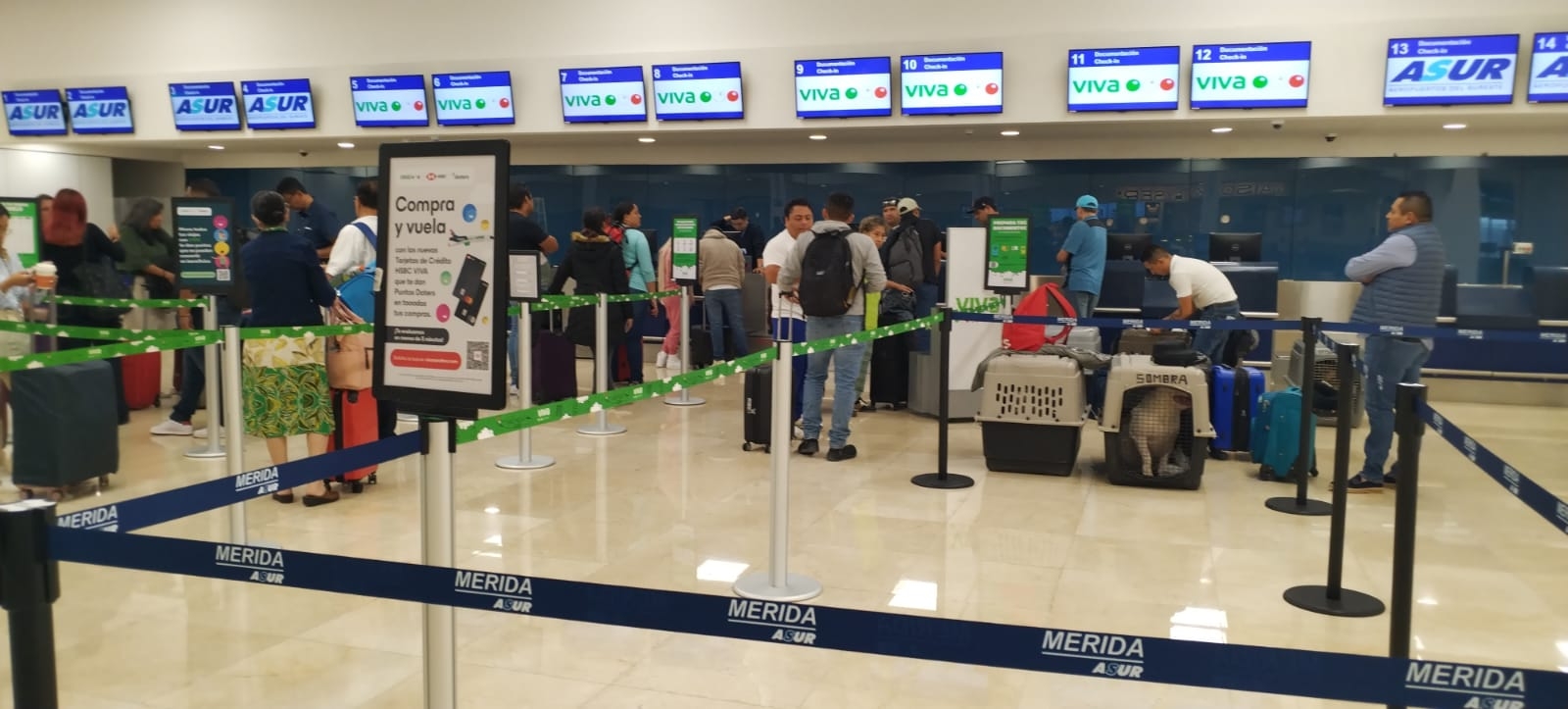 El vuelo de VivaAerobus fue el más retrasado en el aeropuerto de Mérida El vuelo de VivaAerobus fue el más retrasado en el aeropuerto de Mérida