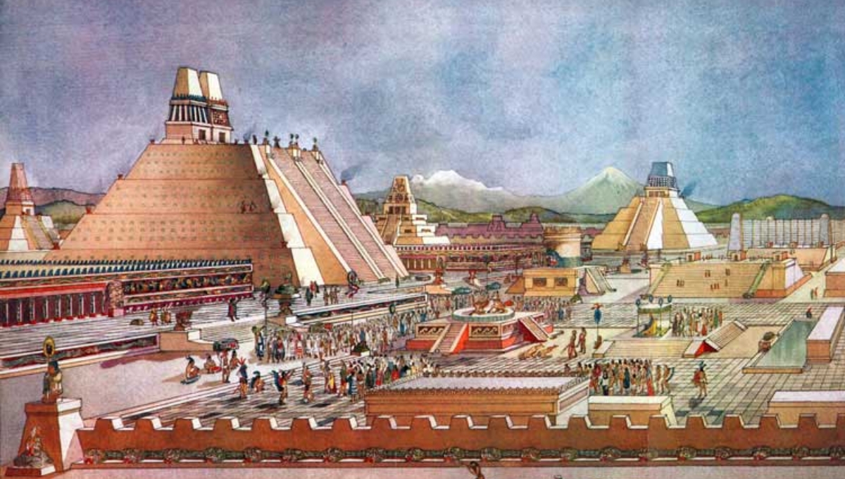 Tenochtitlan se fundó en una isla en el lago de Texcoco en 1325 Tenochtitlan se fundó en una isla en el lago de Texcoco en 1325