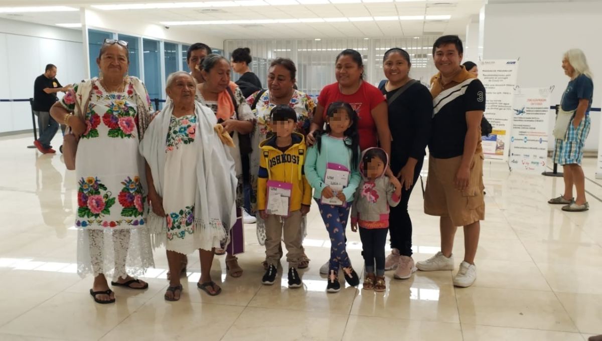 Una de las niñas vino a Yucatán a visitar la tumba de su papá Una de las niñas vino a Yucatán a visitar la tumba de su papá
