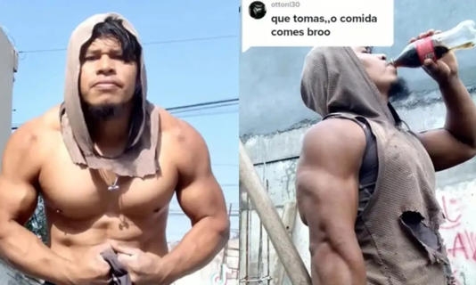 Albañil mexicano se viraliza por su increíble figura