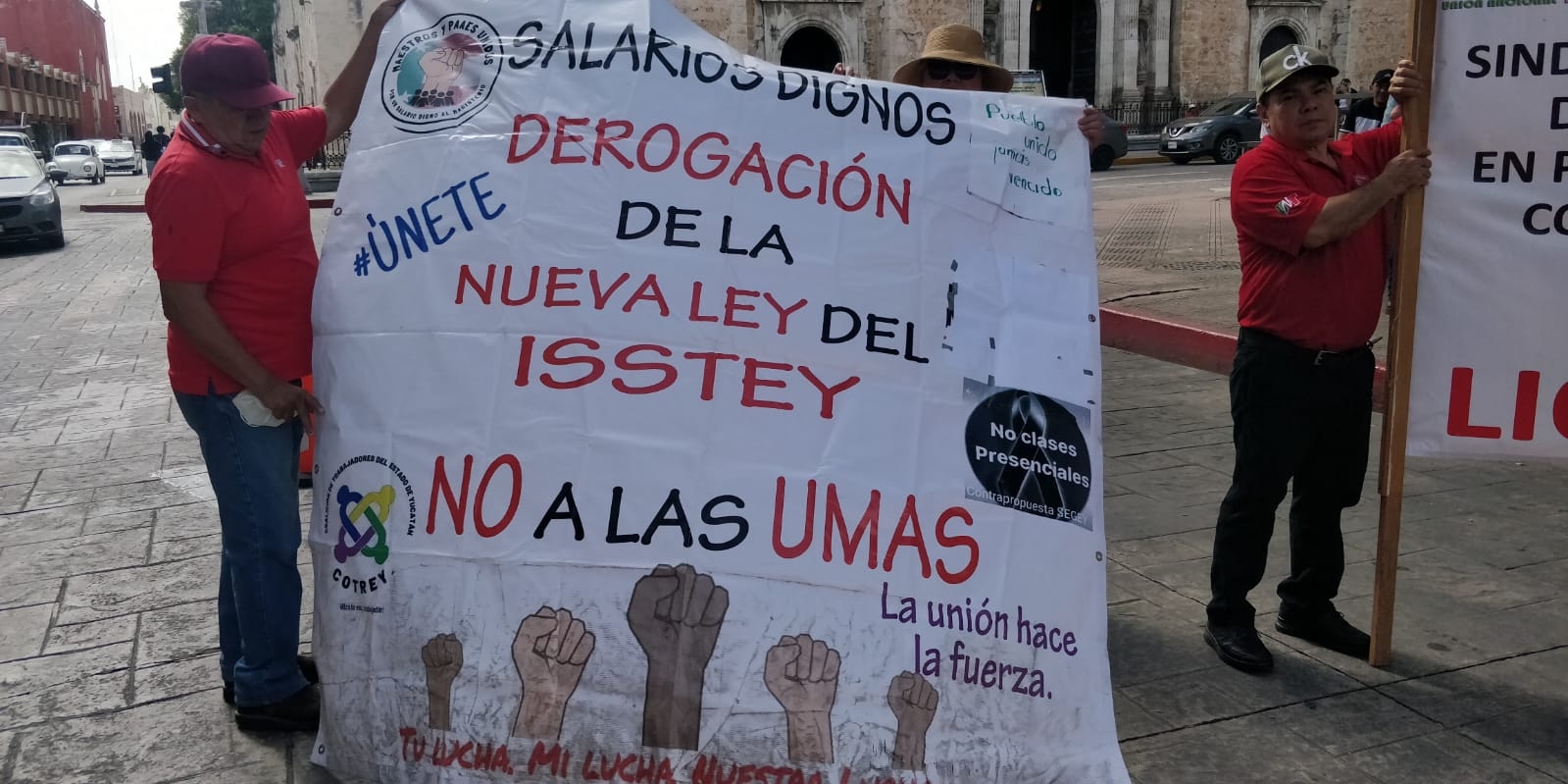 La protesta comenzó en el Centro Histórico de Mérida