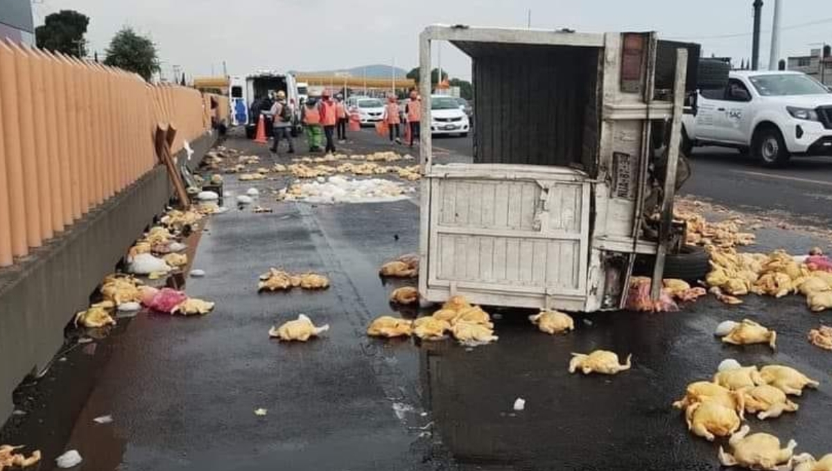 El accidente fue reportado por Capufe, quien pidió tener cuidado