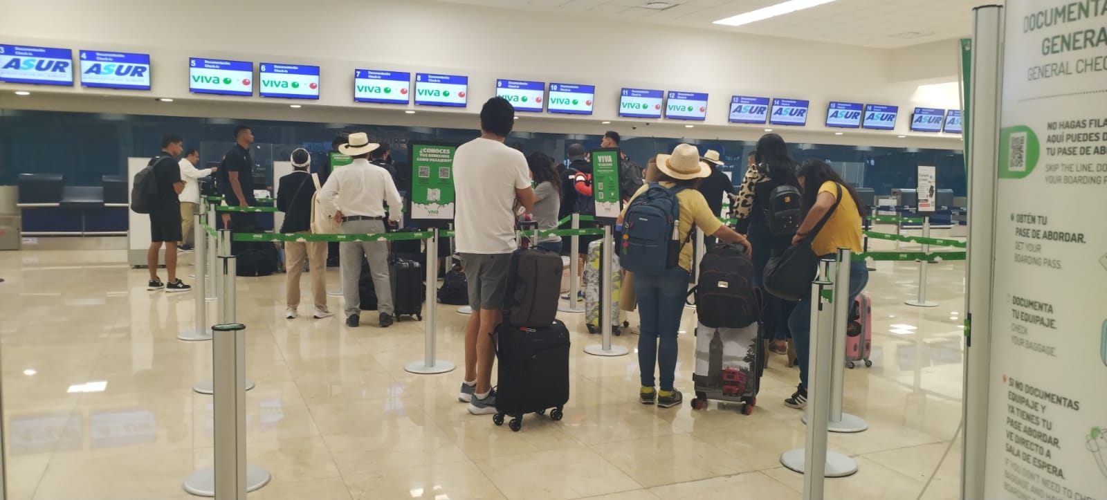 Quince de los 19 vuelos registraron retrasos mínimos