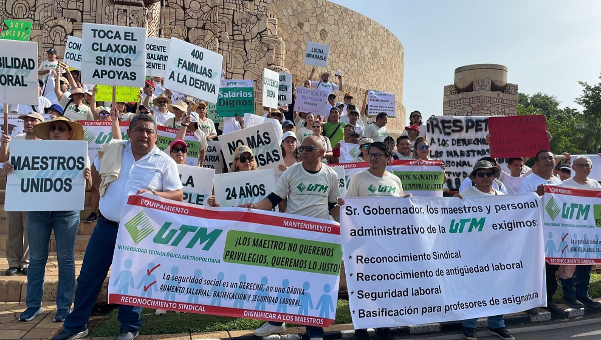 Los maestros exigen mejores condiciones laborales y sueldos justos