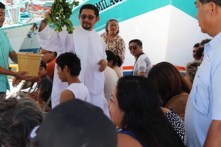 Embarcaciones y pescadores fueron bendecidos para tener buenos resultados