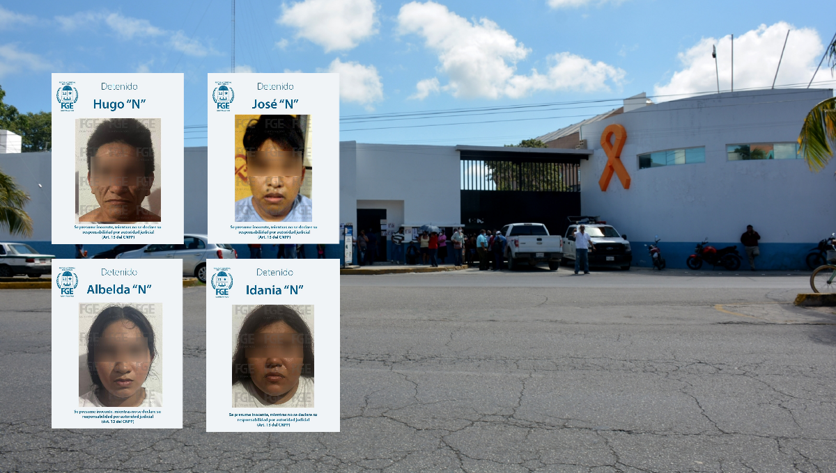 Los detenidos fueron identificados como Albelda “N”, Idania “N”, Hugo “N” y José “N” Los detenidos fueron identificados como Albelda “N”, Idania “N”, Hugo “N” y José “N”