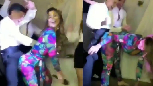 Maestra perrea con su alumno en fiesta de graduación
