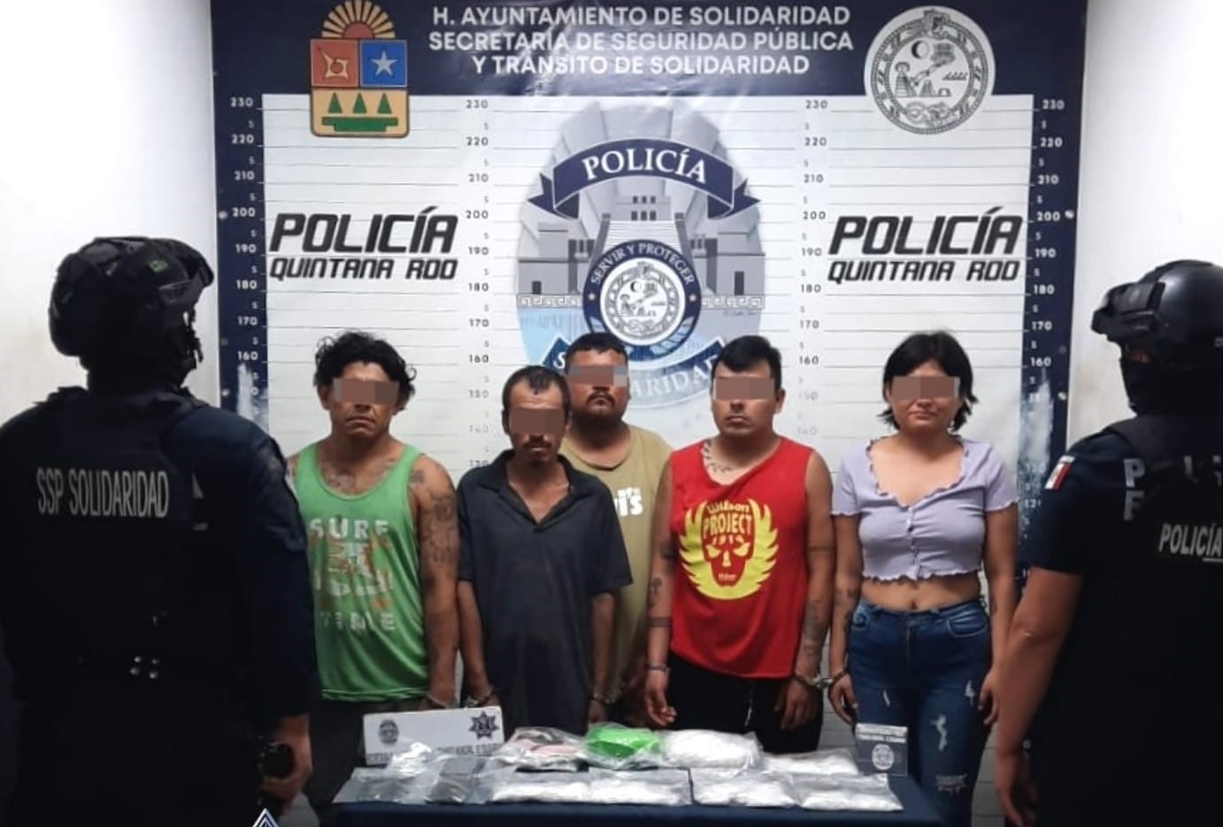 Los detenidos y los posibles narcóticos, fueron puestos a disposición de la misma FGE