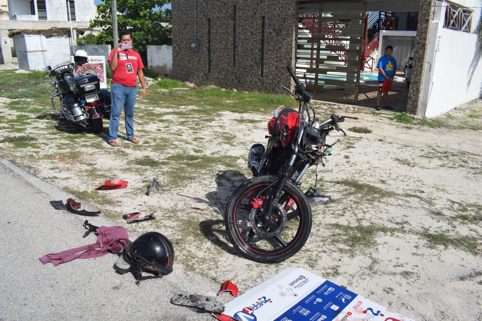 Se desconoce el estado de salud el motociclista Se desconoce el estado de salud el motociclista