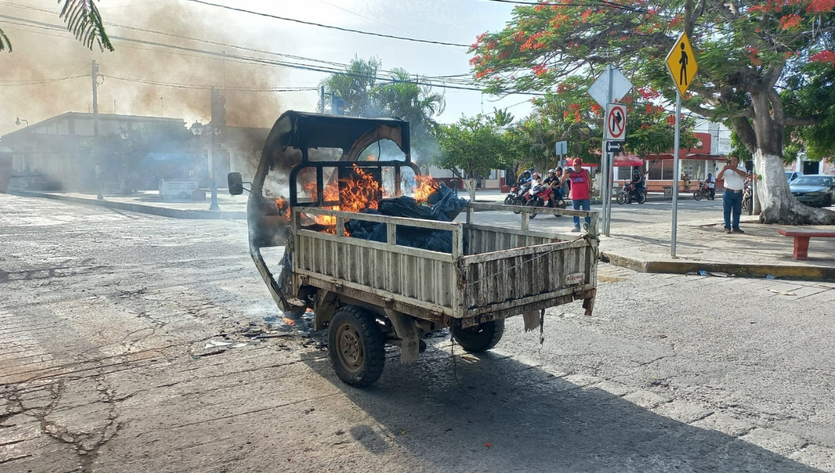 El incendio comenzó por una falla mecánica