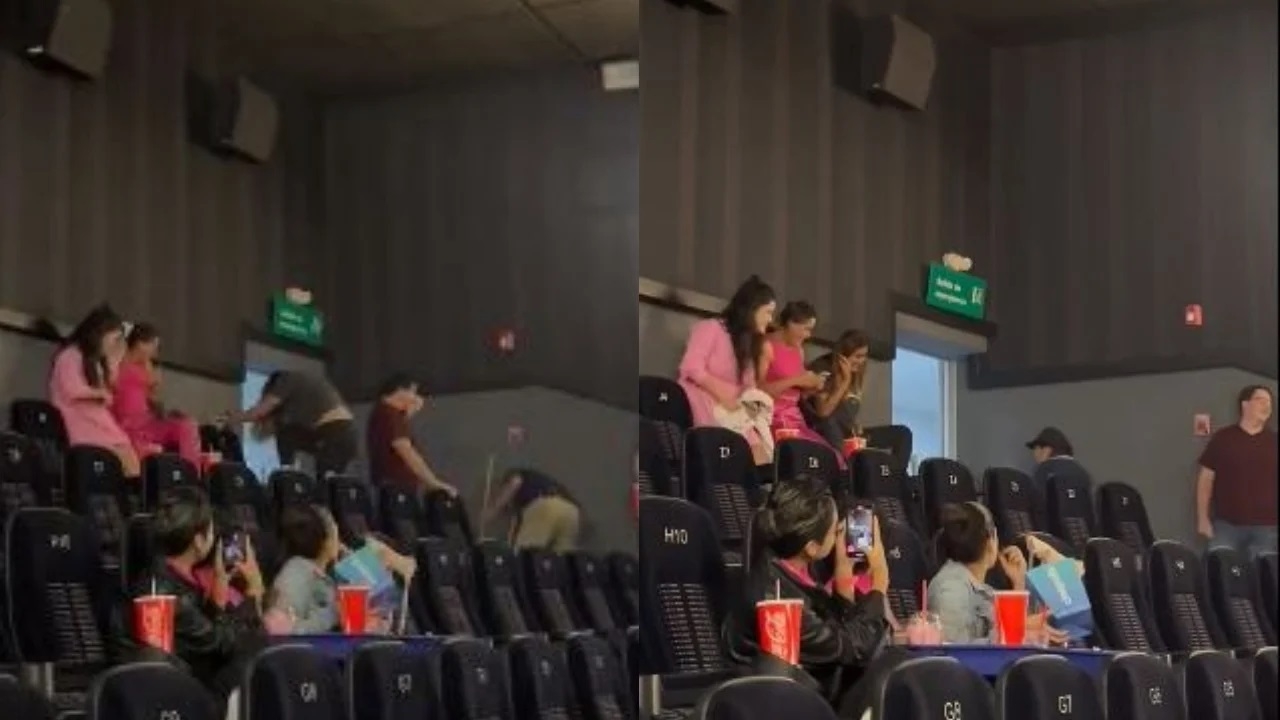 Rata se cuela en función de película Barbie Rata se cuela en función de película Barbie