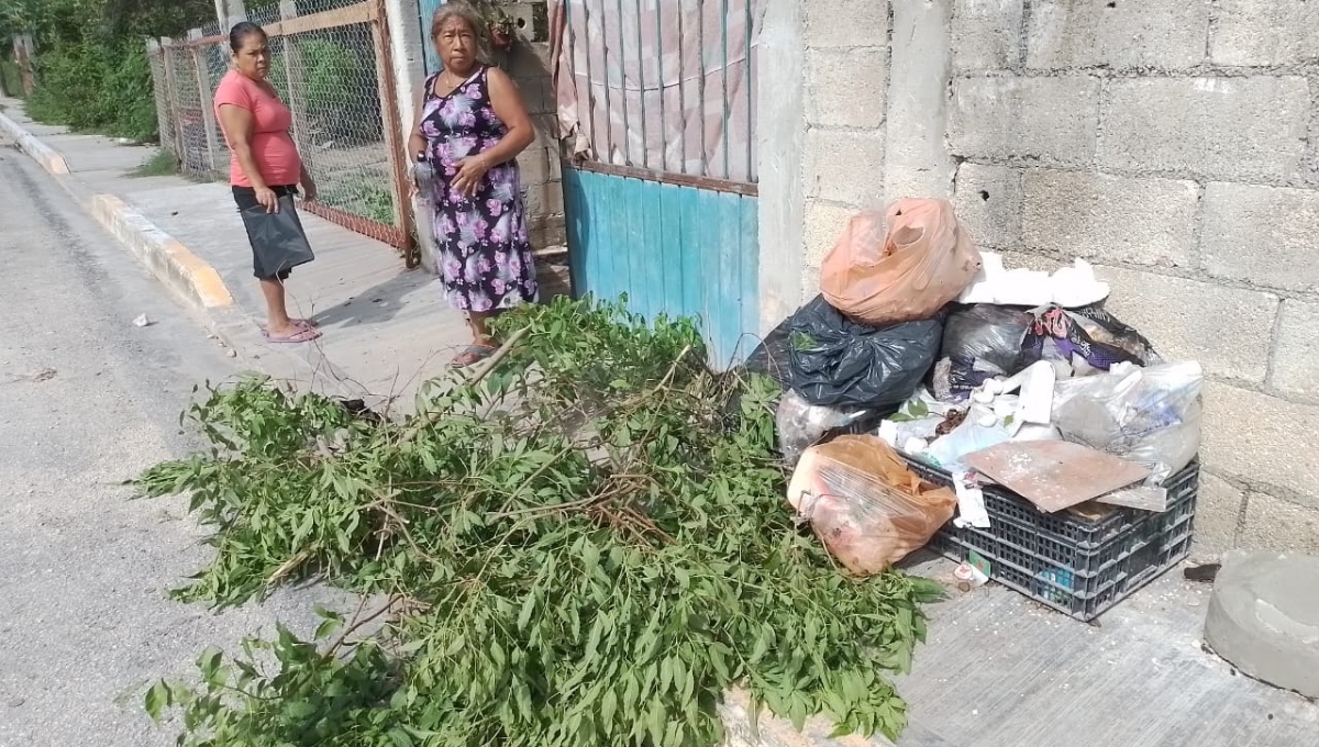 Los vecinos ya no soportan los olores que se han estado acumulando por la falta de servicio Los vecinos ya no soportan los olores que se han estado acumulando por la falta de servicio