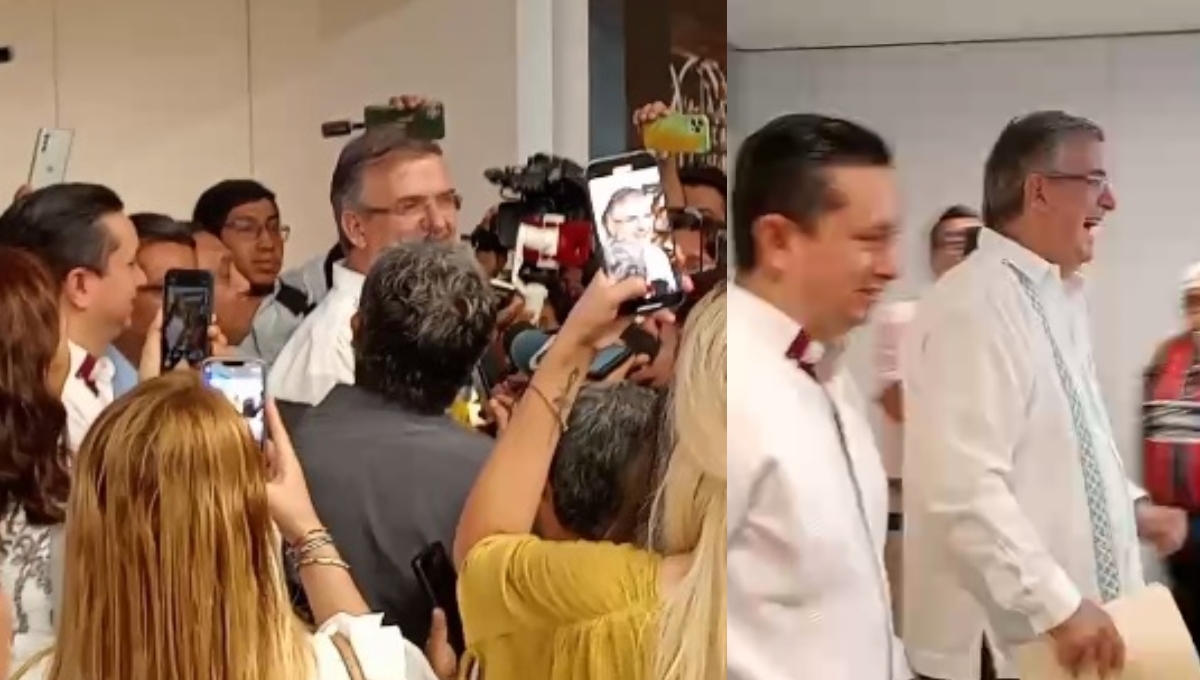 Personal de seguridad colocó una valla para delimitar y facilitar la salida del visitante