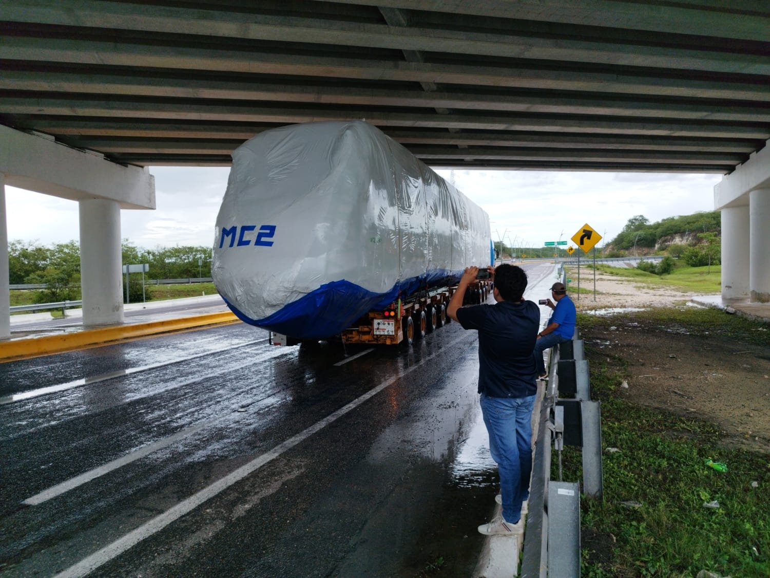 Los vagones van hacia Cancún