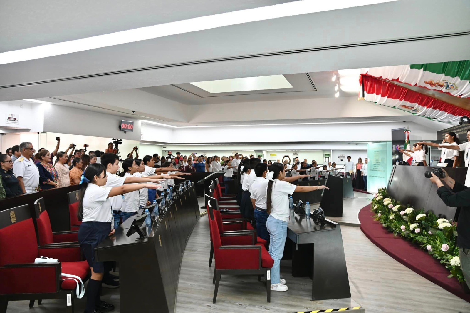 Fueron más de 30 niños que participaron en la vigésima primera Legislatura Infantil del Congreso de Campeche