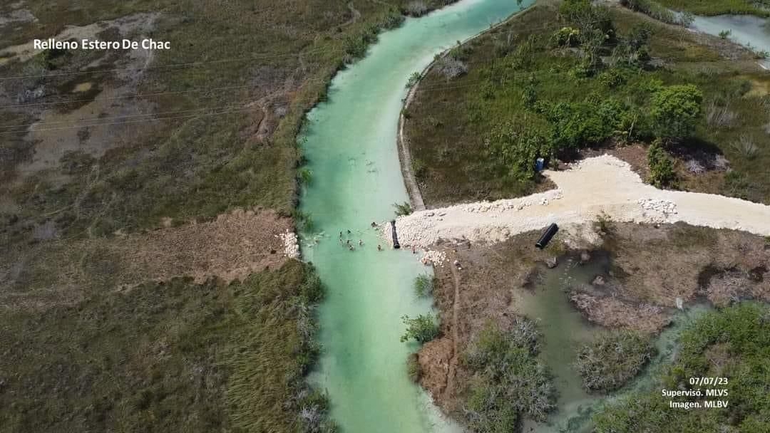 Ambientalistas denunciaron el hecho, pues afectaría también a Xul-Ha y a la Laguna Guerrero