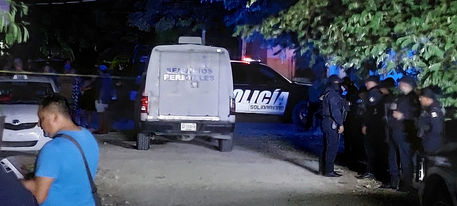 Al lugar arribaron cuerpos de seguridad para tomar conocimiento de lo sucedido