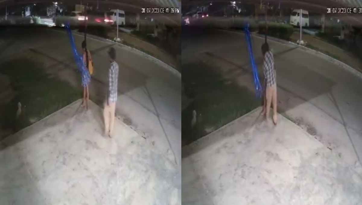 El hombre huyó en una motocicleta hacia Kanasín El hombre huyó en una motocicleta hacia Kanasín