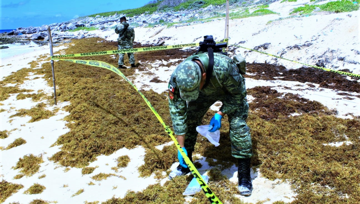 La cocaína fue pesada y trasladada a la FGE de Cancún