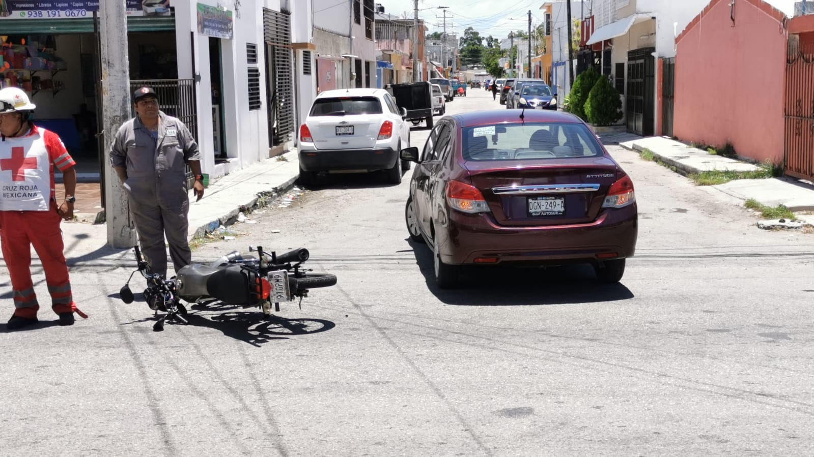 El seguro de la conductora se encargó del accidente