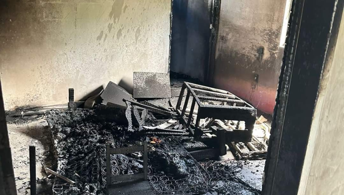 Los vecinos llamaron cobardes a las personas responsables del incendio