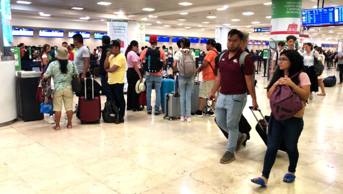 Este lunes se reportan 552 operaciones en el aeropuerto de Cancún