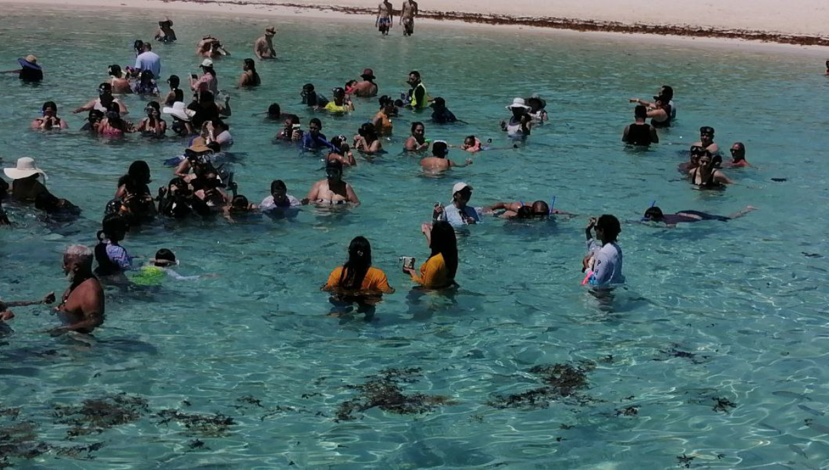 El mal clima ayudó a limpiar las playas del sargazo