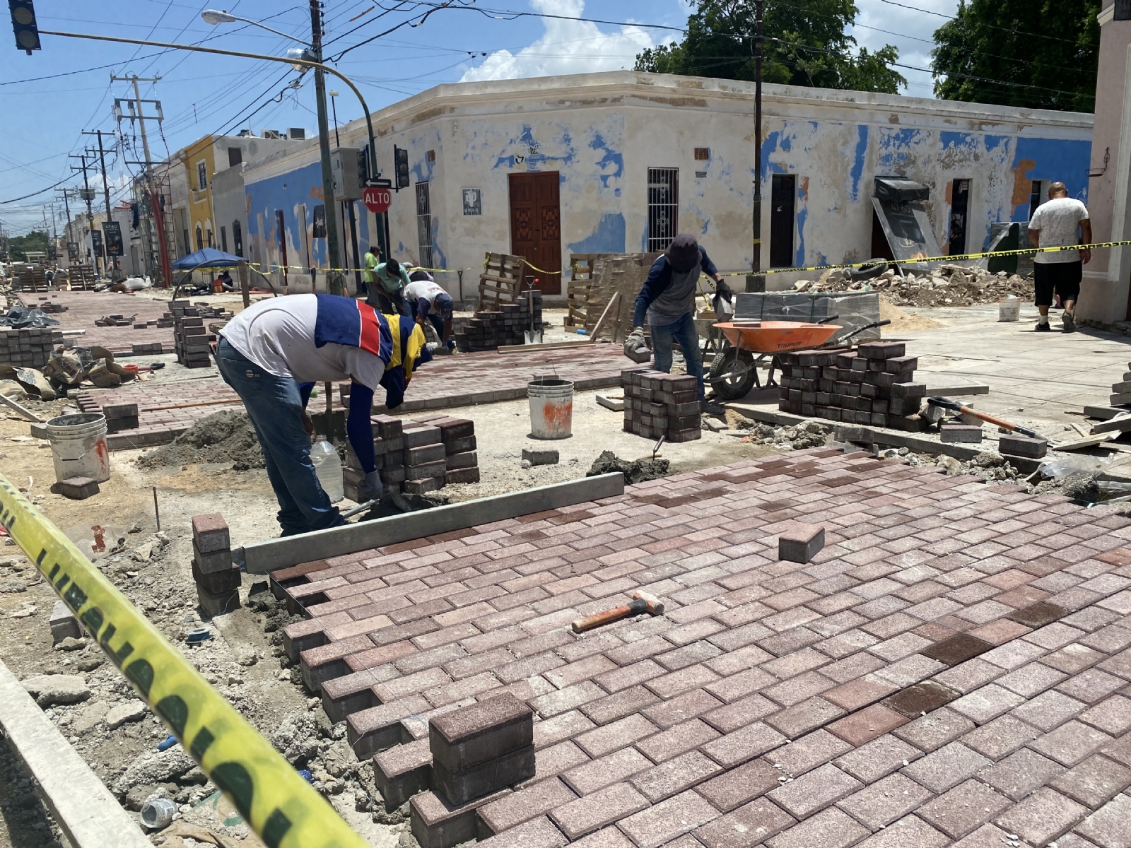 Las obras del Corredor Turístico-Gastronómico de Mérida siguen a medias Las obras del Corredor Turístico-Gastronómico de Mérida siguen a medias