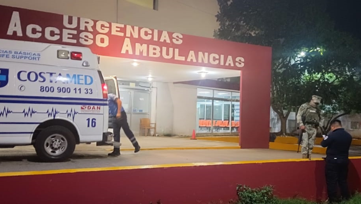 El hombre llegó al hospital con un disparo en la espalda