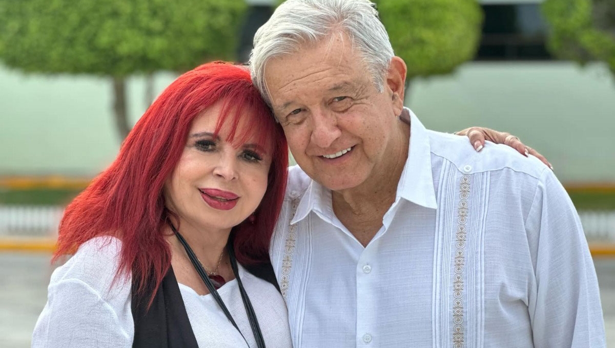 AMLO fue recibido por Layda Sansores en Calakmul