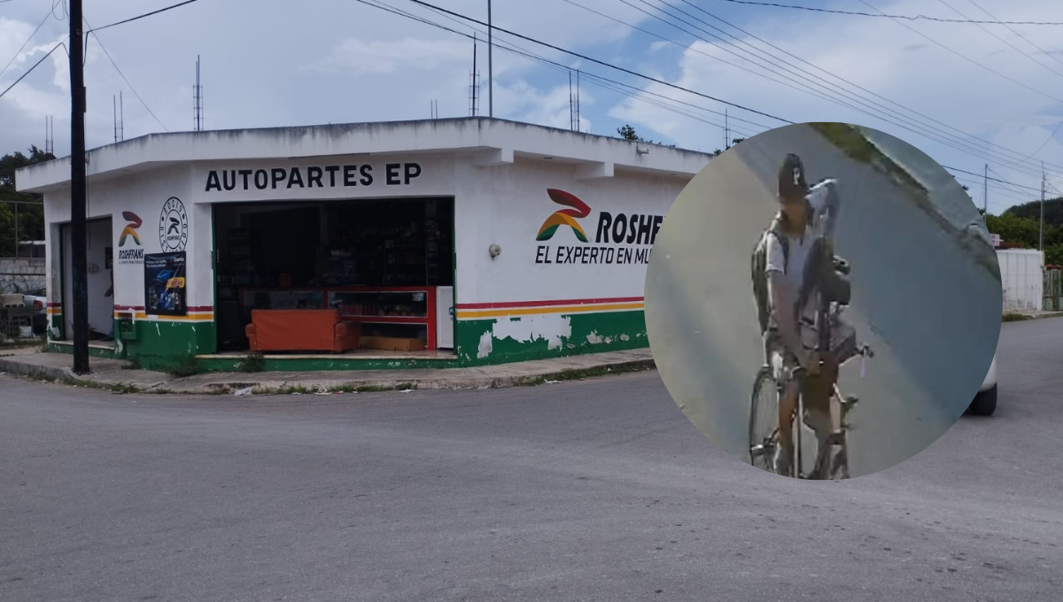 El hombre robó a plena luz del día y fue grabado por una cámara de seguridad cercana