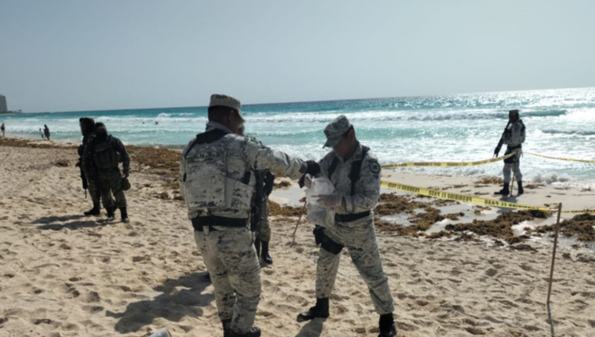 Elementos de la policía turística y la Guardia Nacional aseguraron la zona Elementos de la policía turística y la Guardia Nacional aseguraron la zona