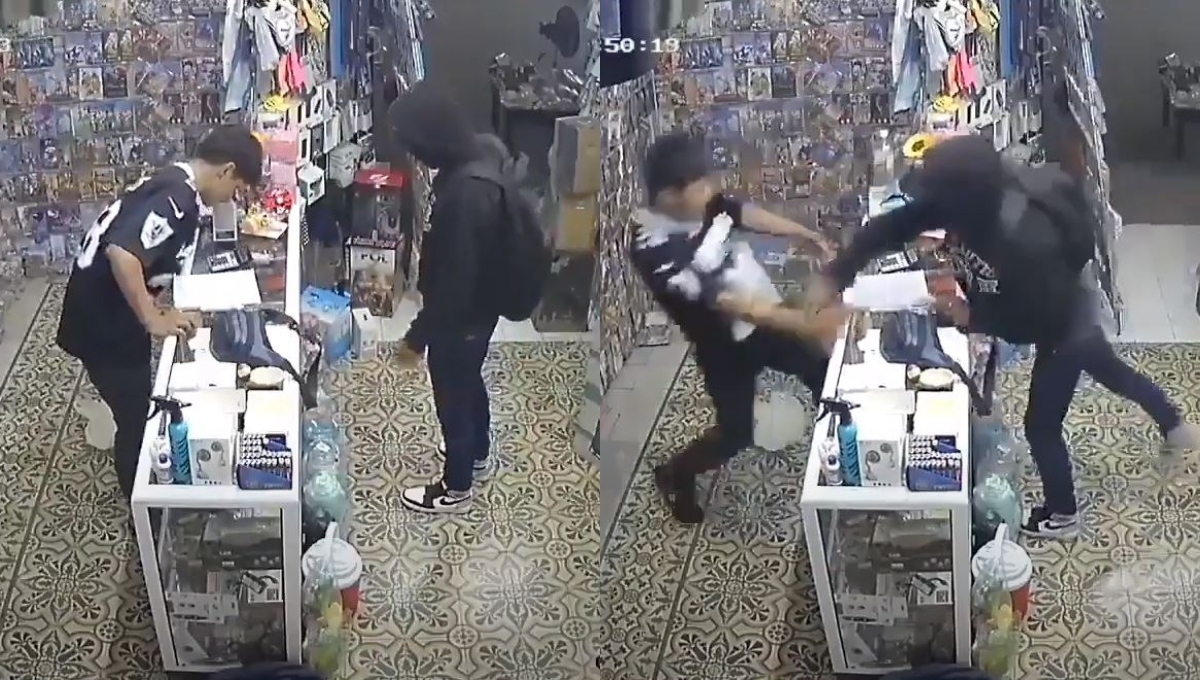 El hombre huyó con todo y el dinero en efectivo El hombre huyó con todo y el dinero en efectivo