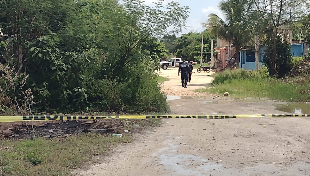 El hombre fue trasladado al hospital en una motocicleta